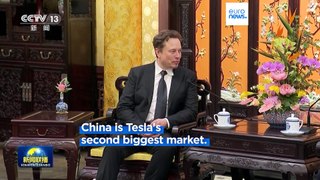 Tesla's Musk in China as rivals reveal new electric cars at Beijing auto show