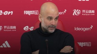 Man City helped by dry ground in Nottingham Forest win, says Guardiola