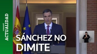 Pedro Sánchez no dimite: 