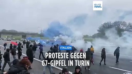 Proteste gegen den G7-Gipfel in Turin