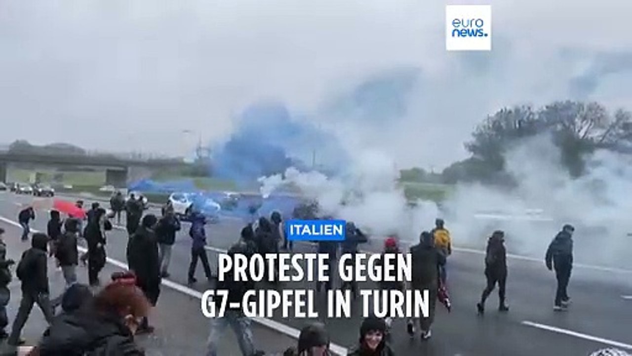 Proteste gegen den G7-Gipfel in Turin