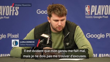 Mavericks - Doncic : "Mon genou me fait mal, mais je ne dois pas me trouver d'excuses"