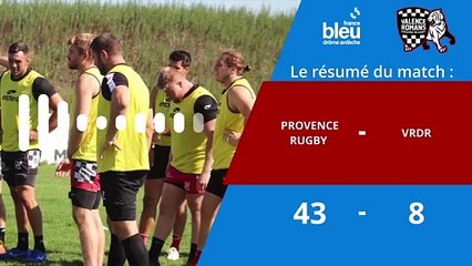 RESUME DU MATCH PROVENCE RUGBY - VRDR