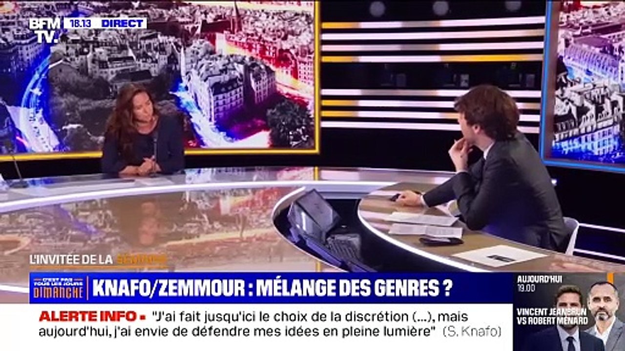 "Vous êtes un fils de, un neveu de..." : Echange tendu entre Sarah Knafo, compagne d'Eric Zemmour, et Benjamin Duhamel sur BFMTV