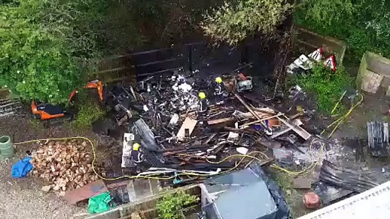Garden fire in Stanground