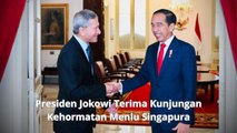 Presiden Jokowi Terima Kunjungan Kehormatan Menlu Singapura
