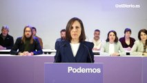 Podemos acusa al Gobierno de tener al país en vilo cinco días “sin ofrecer una solución a los problemas del país”