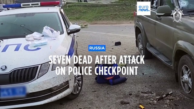 Seven killed, including two police officers, after militants attack checkpoint in Russia