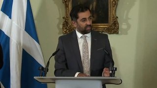 Watch: Humza Yousaf fights back tears as he resigns as Scottish first minister