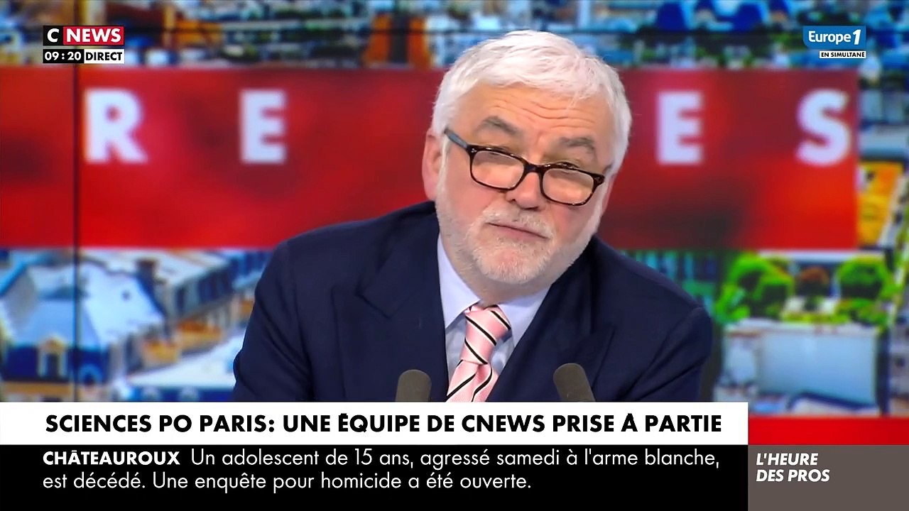 "Il était tellement brillant qu'il a été obligé de sortir du journalisme" : Pascal Praud règle ses comptes avec Aymeric Caron après l'agression de journalistes de CNews devant Sciences Po