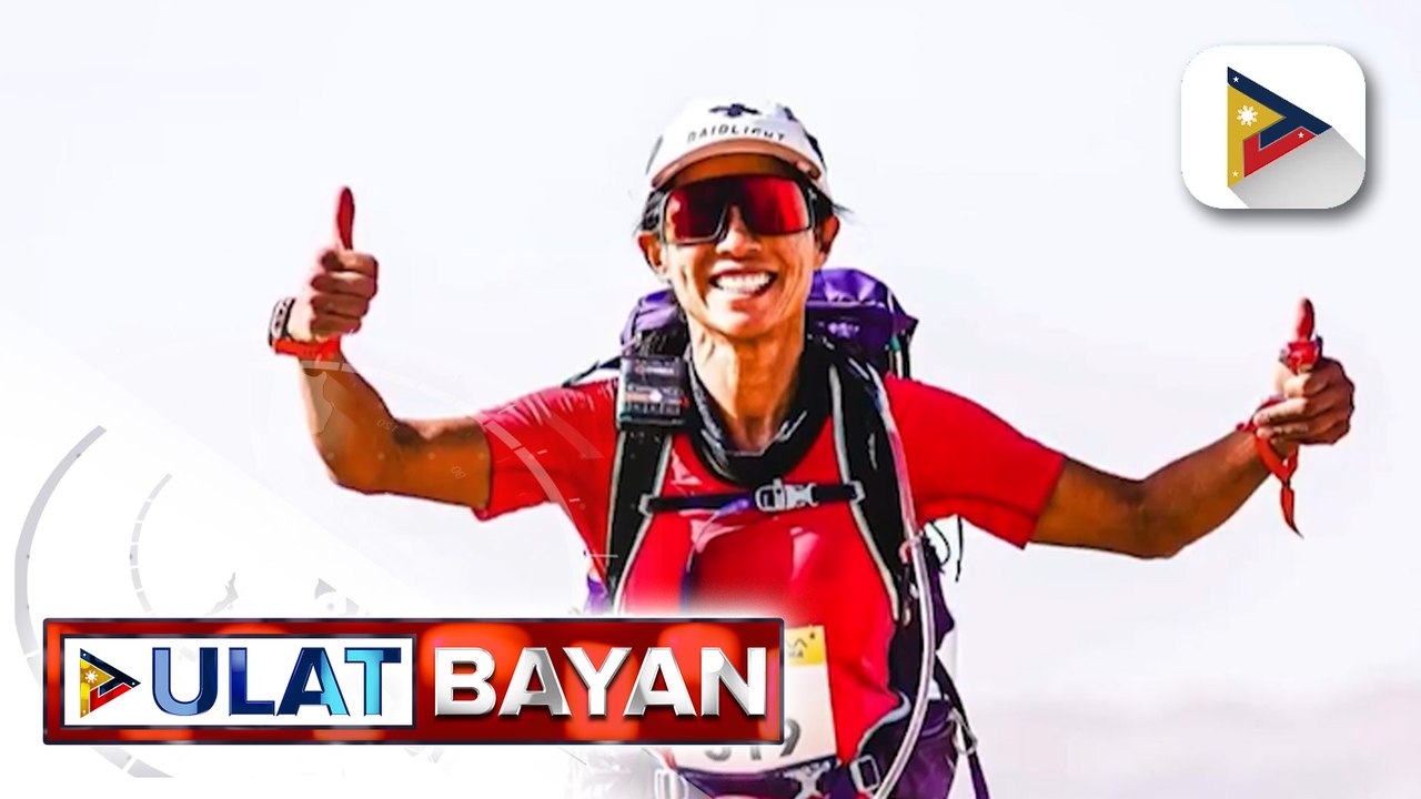 Julie Uychiat, isa sa finishers sa Marathon Des Sables na idinaos sa Sahara desert sa North Africa