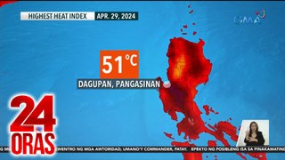 PAGASA - posibleng maitala ulit sa Dagupan City, Pangasinan ang pinakamataas na heat index bukas | 24 Oras