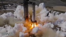 Slow-Motion Video Of SpaceX Firing Up Starship Flight 4 Super Heavy