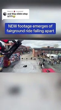 NEW footage emerges of fairground ride falling apart