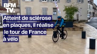 Atteint de sclérose en plaques, il réalise le tour de France à vélo