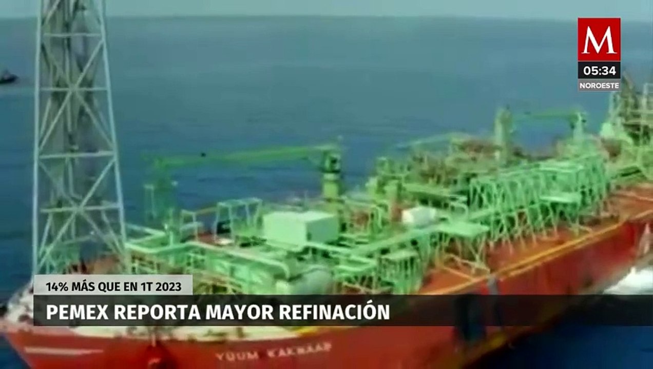 Pemex aumentó 14% en refinación el primer trimestre del año