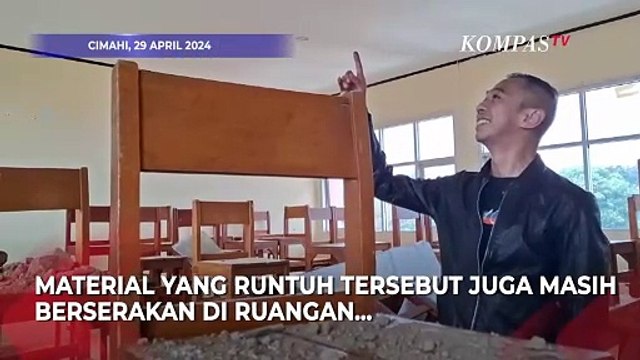 Akibat Gempa Garut, Ruang Kelas SMP 11 Cimahi Rusak Berat