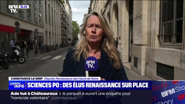 Manifestation propalestinienne à Sciences Po: Nous encourageons la direction à continuer à avoir une position claire, ferme et résolue , affirme Constance Le Grip (Renaissance)
