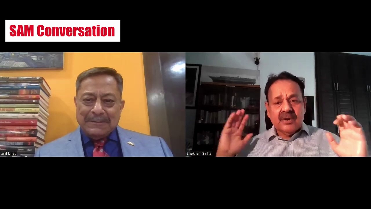 Vice Admiral Shekhar Sinha (retd.) former FOC-in-C, Western Naval Command speaks with Col Anil Bhat (retd.) on the Indian Navy’s Indian Ocean challenges and outreach | SAM Conversation