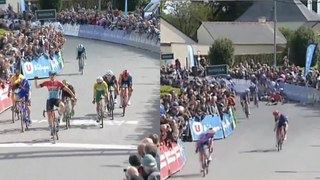 Tour de Bretagne 2024 - Matys Grisel la 5e étape... grosse chute juste avant l'arrivée !