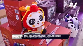 Panda sebagai maskot Piala Uber & Thomas di Chengdu