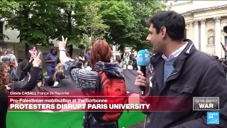 Paris police clear Gaza protesters at Sorbonne university