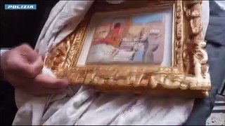Ecco i quadri rubati a Madrid e ritrovati a Roma nascosti in due grosse valigie
