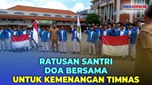 Ratusan Santri Gelar Doa Bersama Untuk Kemenangan Timnas di Semifinal Piala Asia U-23