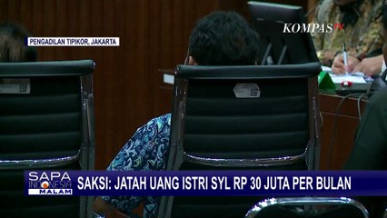 SYL Minta Anak Buahnya di Kementan Siapkan Uang Bulanan untuk Istri Rp30 Juta per Bulan
