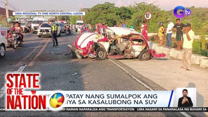 Driver, patay nang sumalpok ang kotse niya sa kasalubong na SUV | SONA