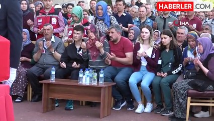 Kazada şehit olan polisin cenazesi törenle memleketine uğurlandı