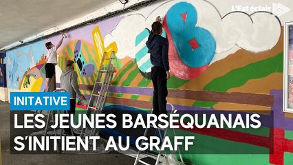 Les jeunes s’initient au graff au centre communal de Bar-sur-Seine