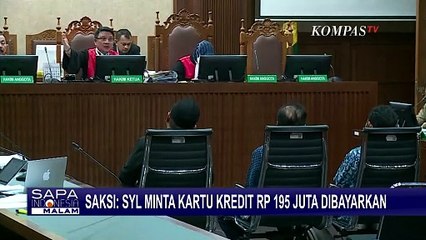 Saksi ASN Kementan Ungkap Bayar Rp195 Juta untuk Kartu Kredit SYL