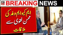 Interior Minister Mohsin Naqvi meets MQM delegation
