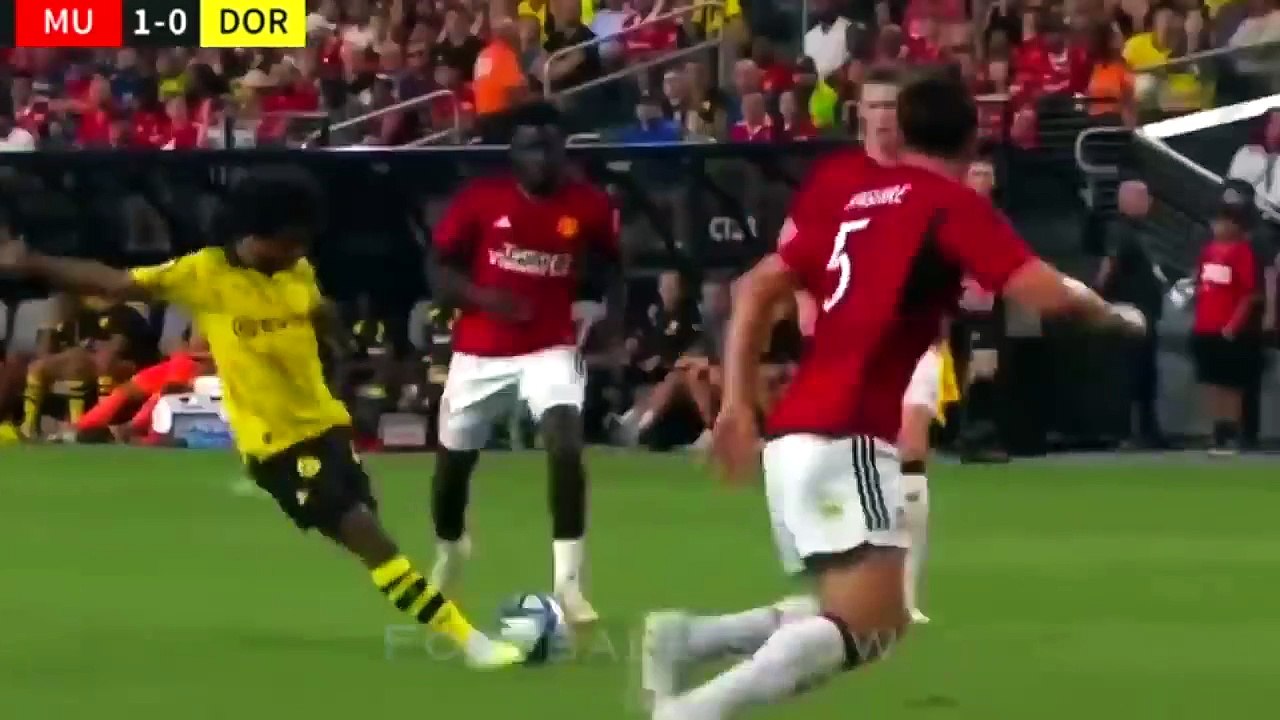 Manchester United vs Borussia Dortmund 3-3 - All Goals and Highlights - 2024  SANCHO