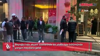 İstanbul'da bir otelde yangın çıktı