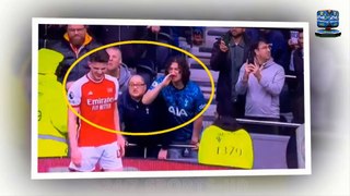 Footage emerges of Tottenham fans abusing Declan Rice before the Arsenal star has the last laugh as he celebrates in front of them after setting up goal for Kai Havertz