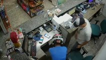 Equipes da PM  e GM de Toledo efetua prisão de suspeito de roubo; Após ocorrência em farmácia e posto de combustível