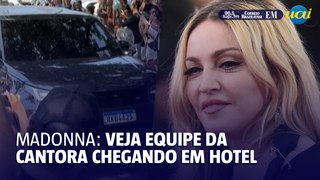 Equipe de Madonna está no Copacabana Palace; veja chegada