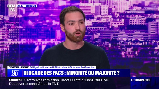 Manifestation propalestinienne à la Sorbonne: Yvenn Le Coz (délégué national du syndicat étudiant UNI) dénonce des slogans antisémites et pro-Hamas