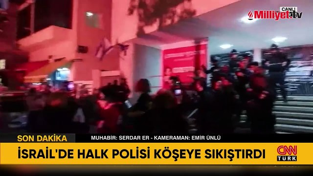 Tel Aviv'de sokaklar karıştı