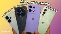 Moto Edge 50 Pro vs OnePlus Nord CE4 vs Realme 12 Pro  vs Redmi Note 13 Pro   Performance Test