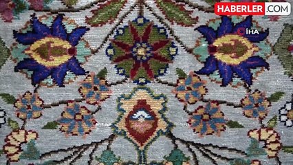 230 bin ilmek atarak dokudu, halısına 100 bin lira değer biçti
