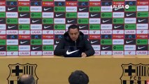 Rueda de prensa de Xavi tras el Barcelona - Valencia