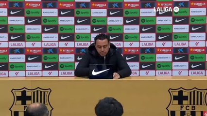 Rueda de prensa de Xavi tras el Barcelona - Valencia