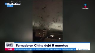 Se registra tornado en China