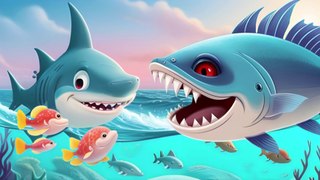 Bedtime Stories for Kids | The Shark and the three Fish Story.