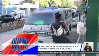 2 ambulansiyang walang sakay na pasyente na dumaan sa EDSA busway, tiniketan ng SAICT | UB