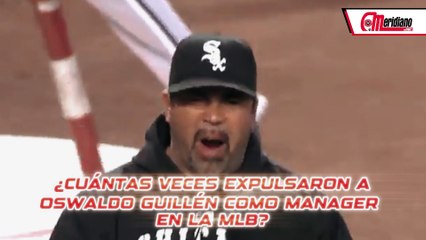 ¿Cuántas veces expulsaron a Oswaldo Guillén como manager en Grandes Ligas?