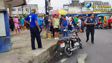 Accidente dejó un joven herido en pleno casco central